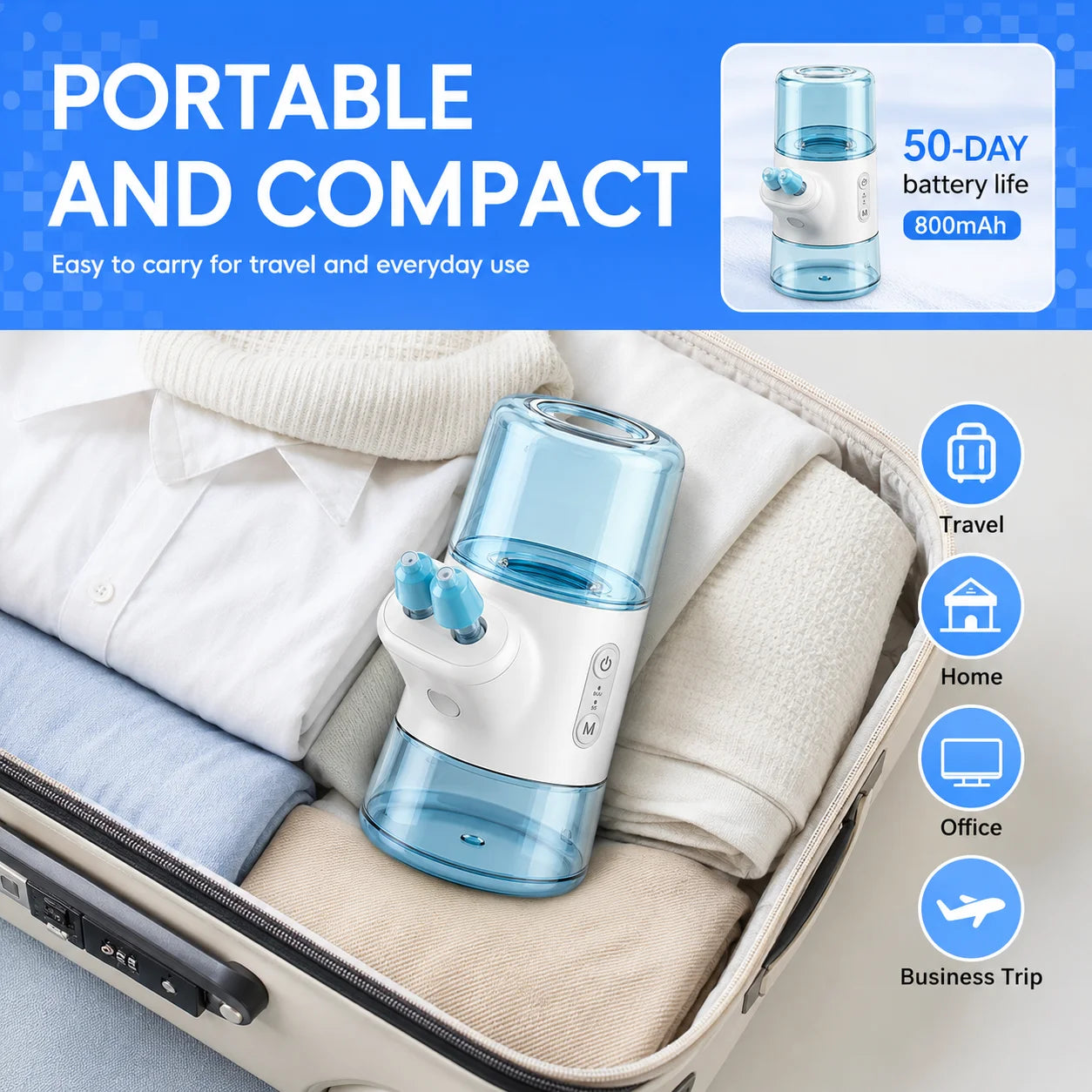 Portable Electric Nasal Irrigator for Sinus Relief - 6