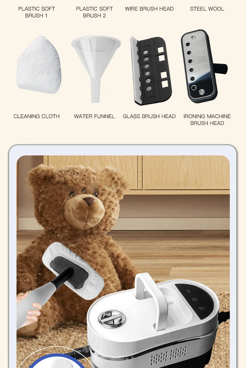High-Pressure Handheld Steam Cleaner for Home and Car - 20