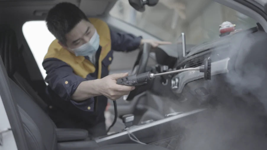 High-Pressure Handheld Steam Cleaner for Home and Car - 18