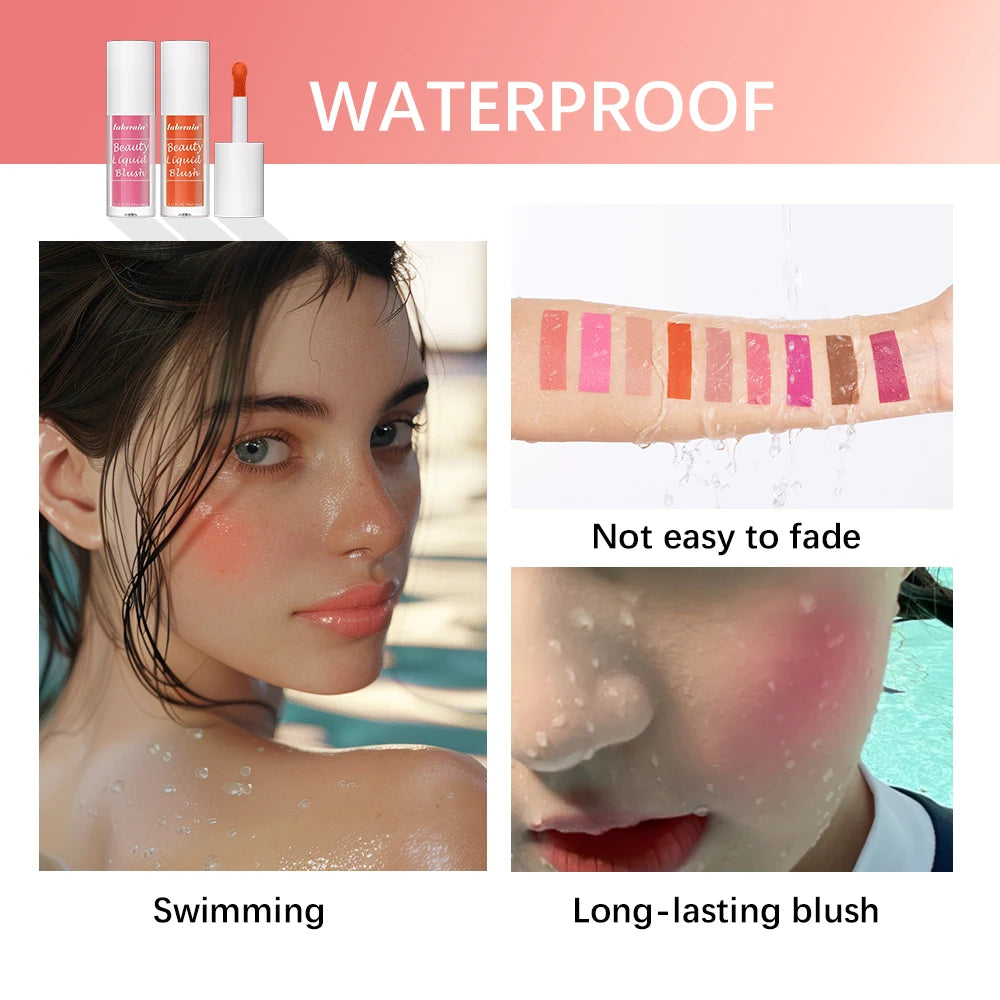 Waterproof Liquid Cheek Blush for Natural Makeup