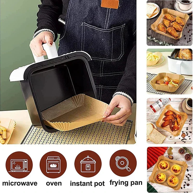 Non-Stick Disposable Air Fryer Paper Liners