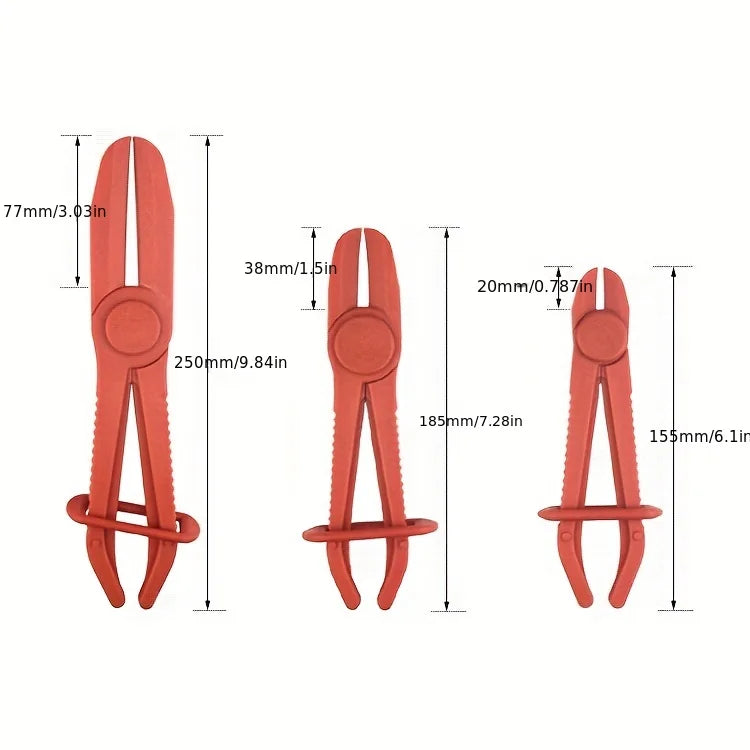 3-Piece Hose Clamp Pliers Set for Auto Repair