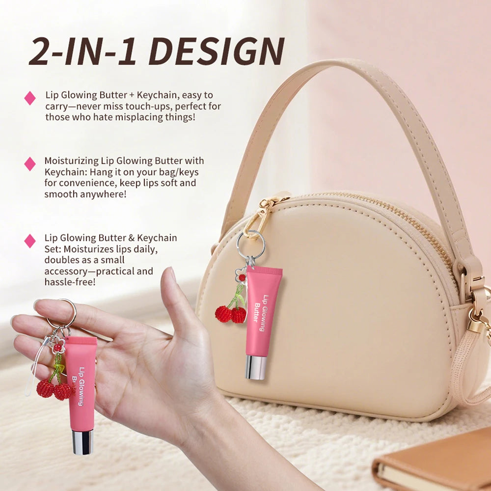 Moisturizing Lip Gloss Butter with Keychain - 5