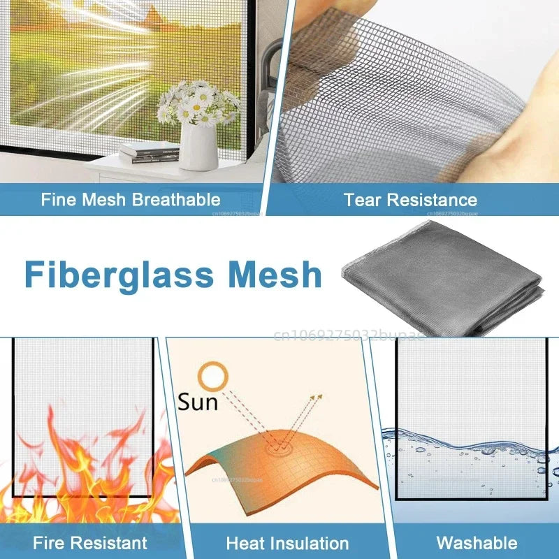 DIY Adhesive Window Mosquito Net Screen Mesh - 10