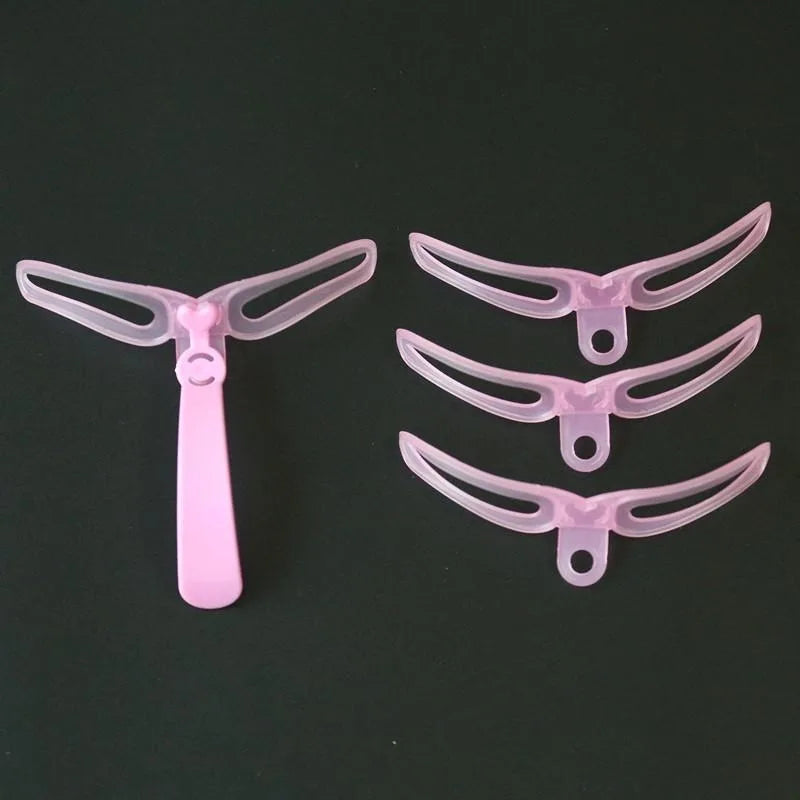 8-Piece Eyebrow Shaping Stencil Kit for Perfect Brows