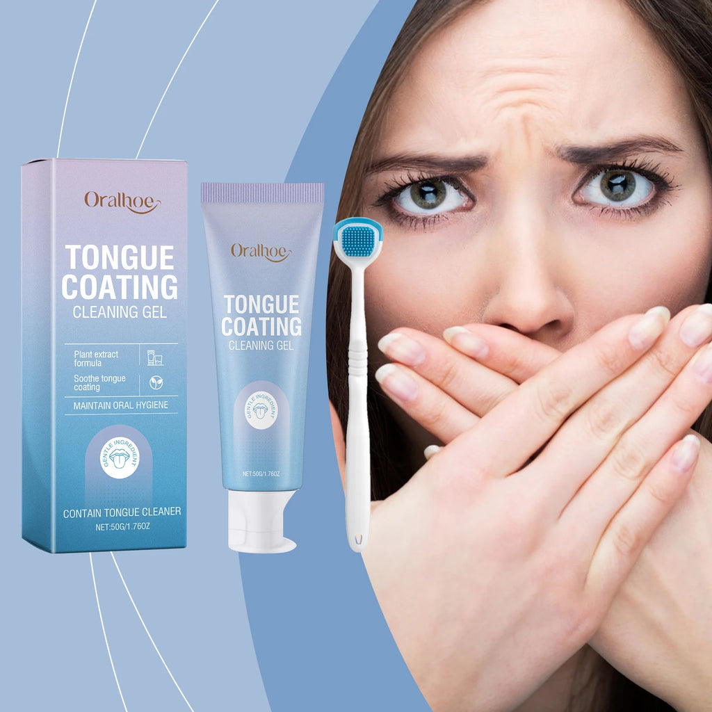 Tongue Cleaning Gel and Scraper Brush Kit