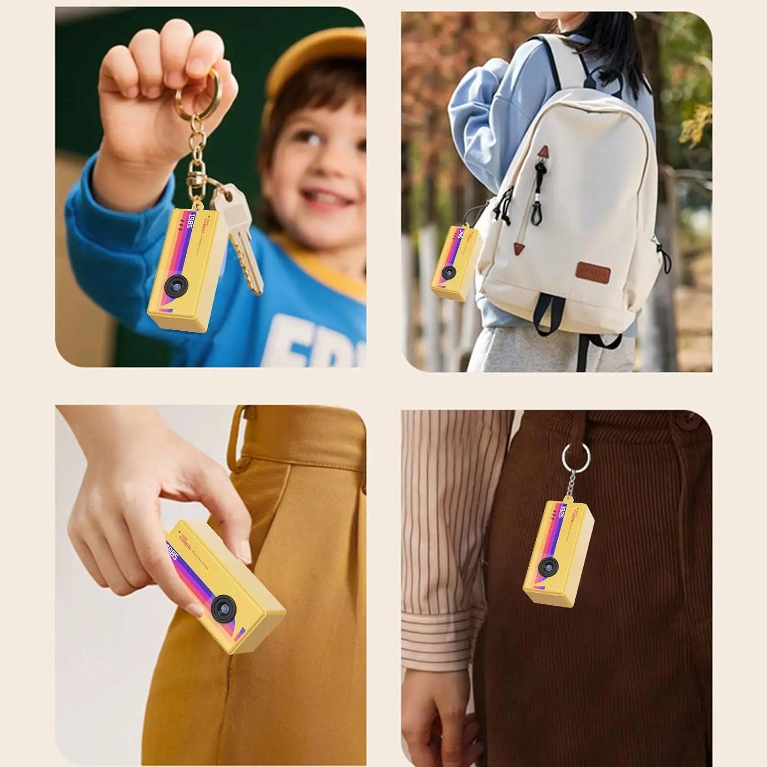 Mini Retro Keychain Digital Camera with LCD Screen - 5