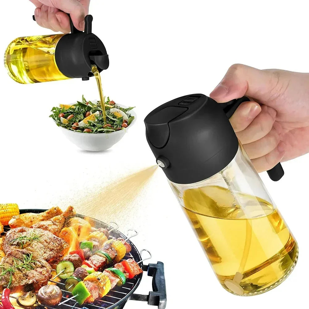 2-in-1 Kitchen Oil Dispenser and Spray Bottle