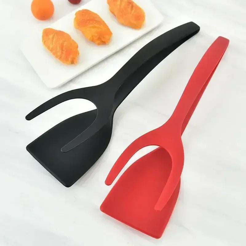 2-in-1 Non-Stick Spatula and Kitchen Tongs for Cooking