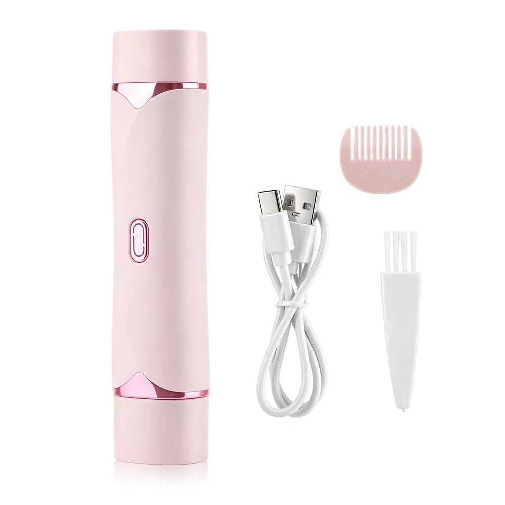 2-in-1 Painless Electric Shaver and Bikini Trimmer for Women