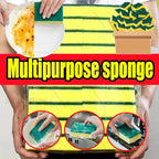 Heavy-Duty Double-Sided Kitchen Cleaning Sponge