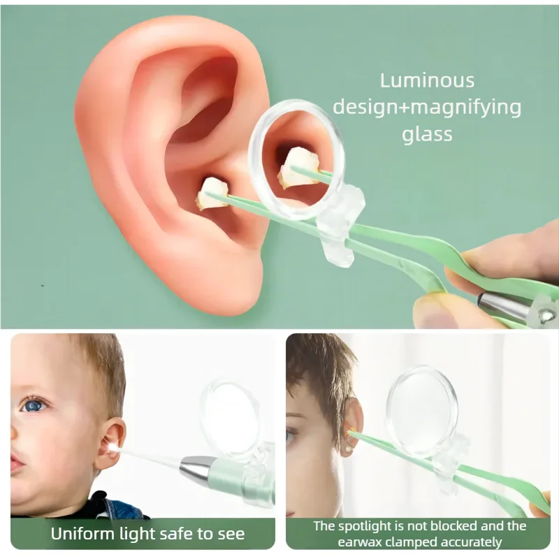 LED Lighted Ear Wax Removal Tool Kit for Adults and Kids