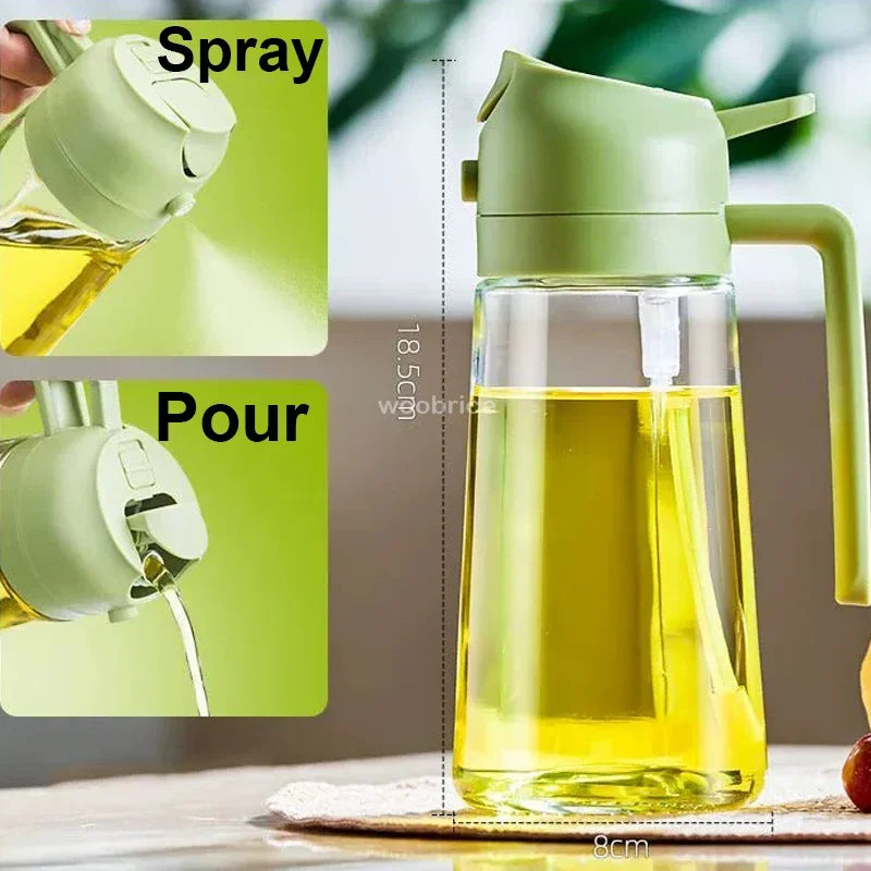 2-in-1 Dual Function Oil Spray and Pour Dispenser