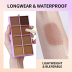 8-Shade Cream Concealer and Contour Palette
