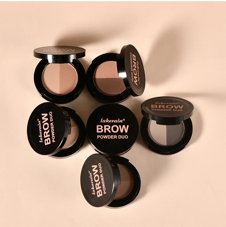 Two-Tone Eyebrow Powder Duo with Applicator Brush