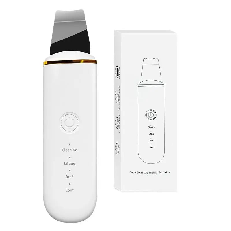 Ultrasonic Facial Skin Scrubber and Pore Cleaner Spatula