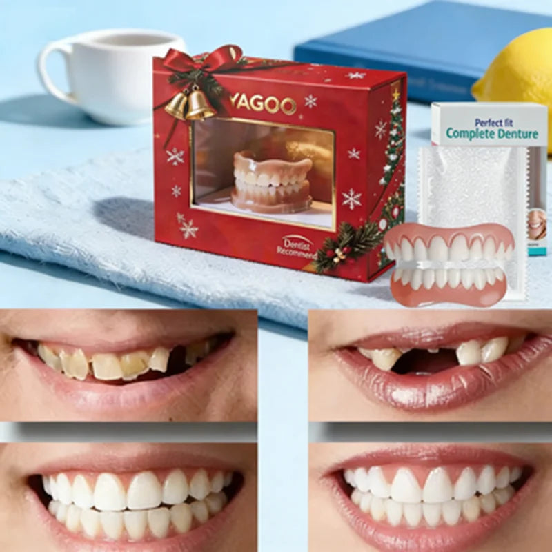 Instant Smile Cosmetic Dentures for Upper and Lower Teeth - 2