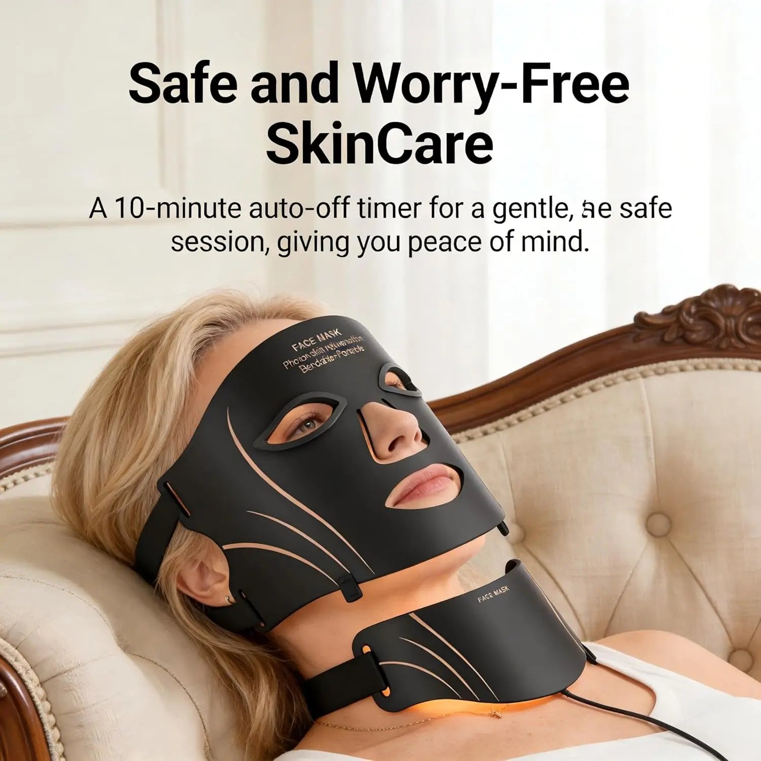 7-Color LED Photon Therapy Face and Neck Mask - 14