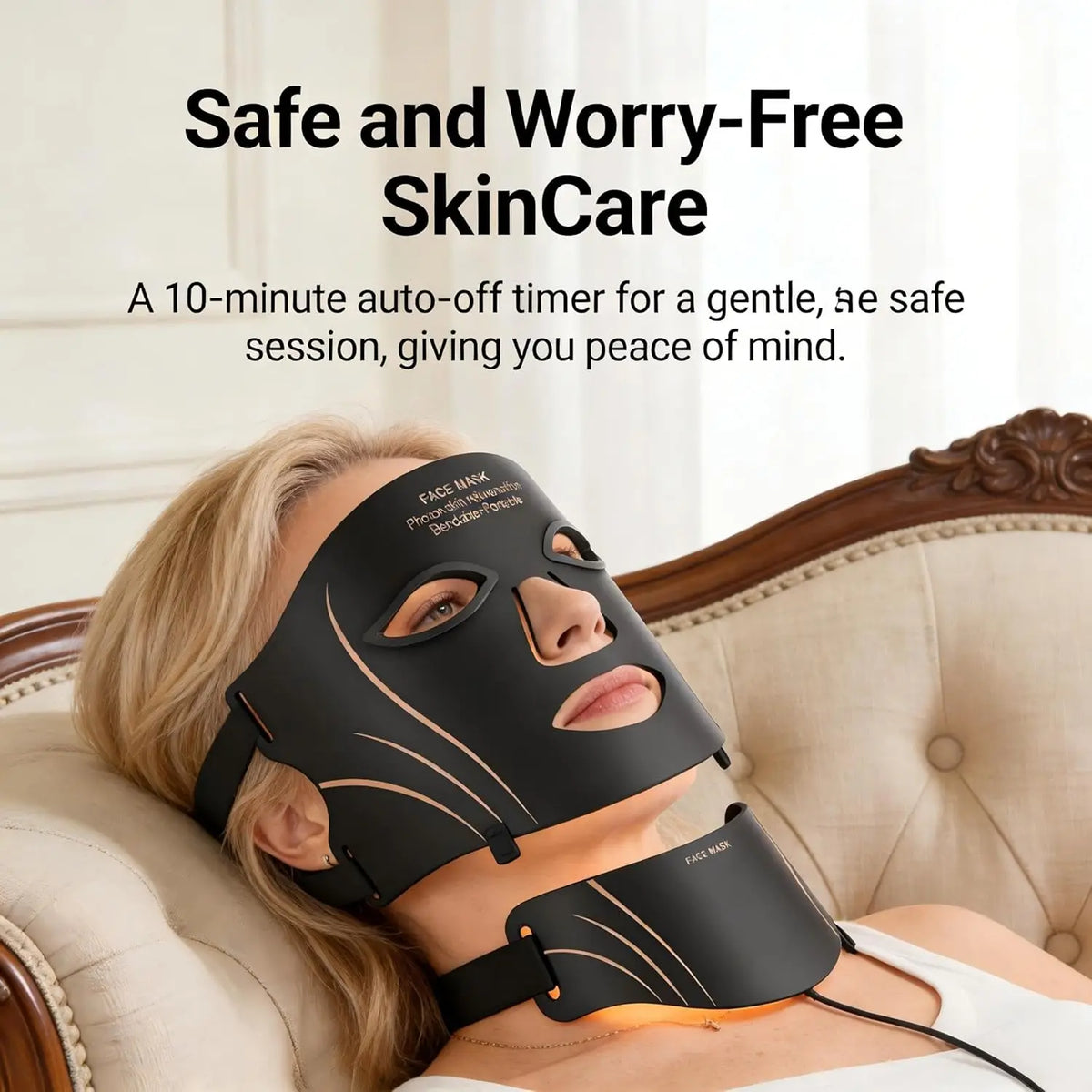 7-Color LED Photon Therapy Face and Neck Mask
