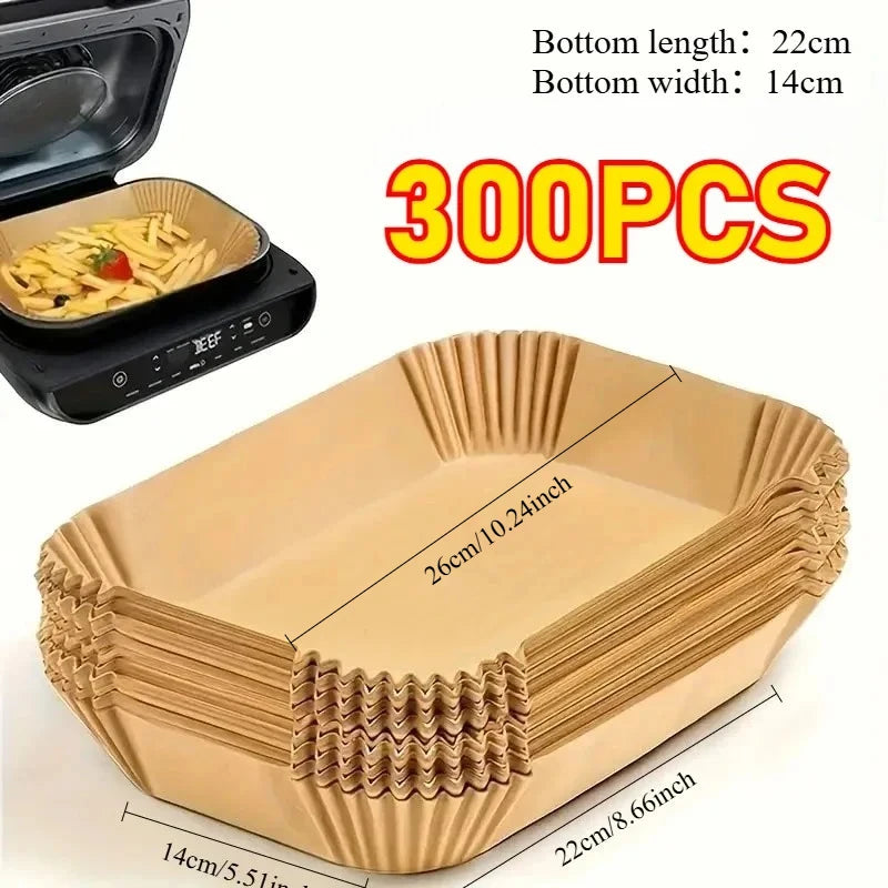 Rectangular Disposable Air Fryer Parchment Paper Liners