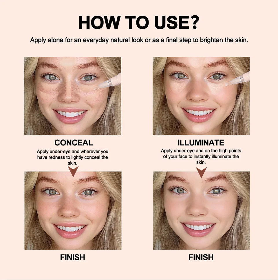 Waterproof Brightening Concealer Click Pen - 16