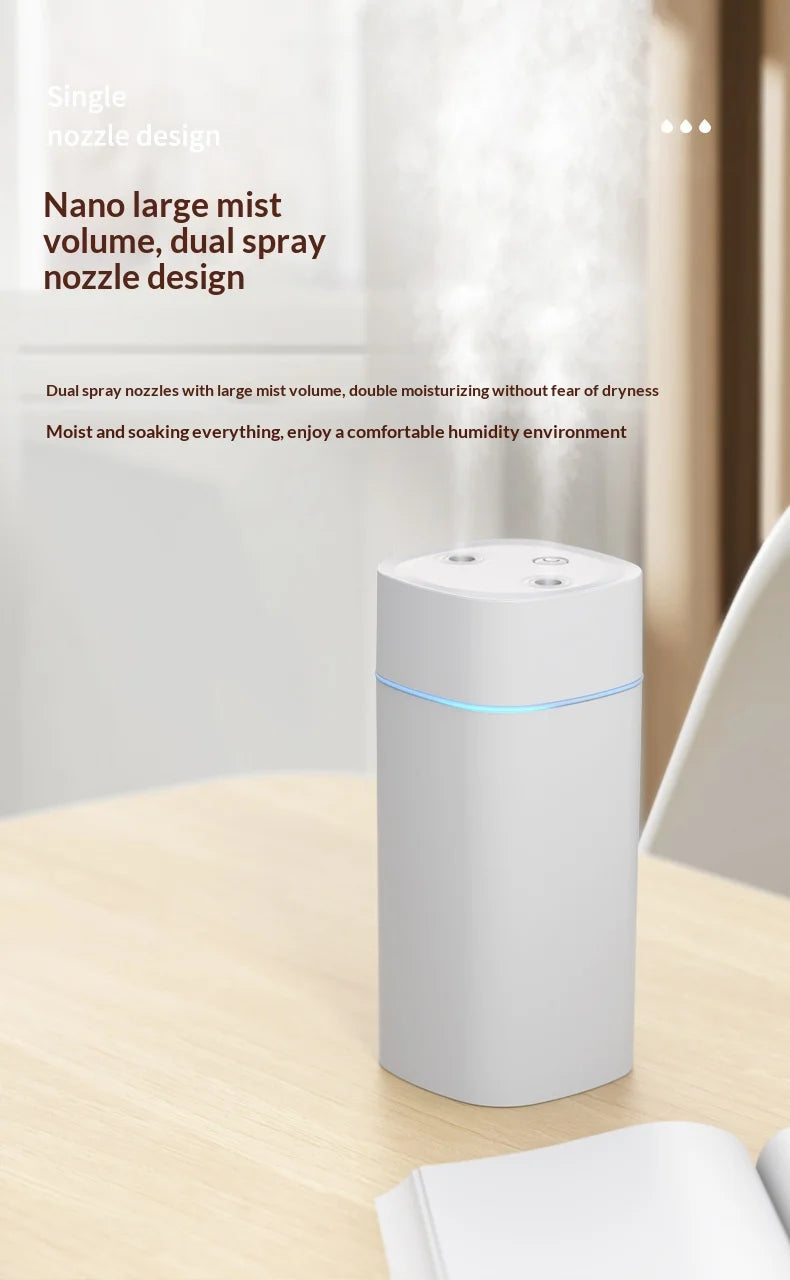 Portable Dual Spray Aromatherapy Desktop Humidifier - 10