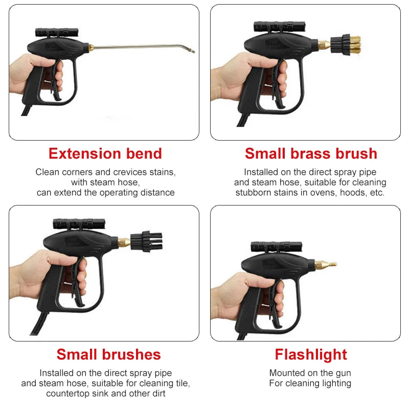 High-Pressure Portable Steam Cleaner for Kitchen and Home