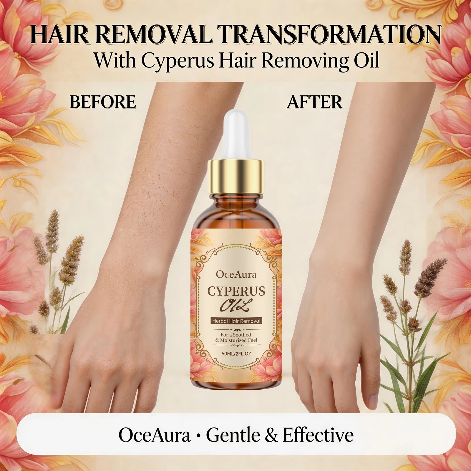 Cyperus Oil Natural Hair Growth Inhibitor and Skin Soothing Serum - 9