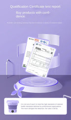 Portable Folding Washing Machine for Underwear and Socks