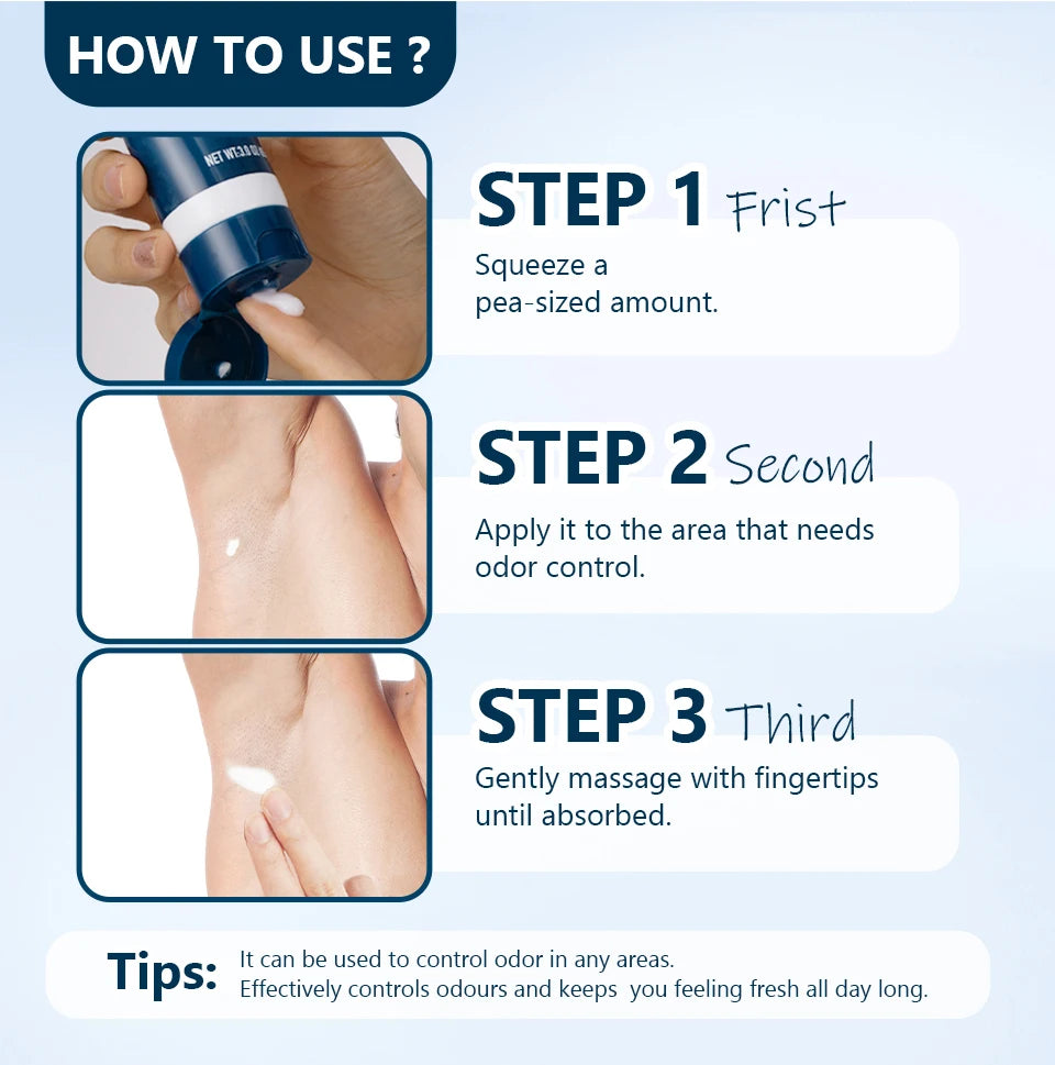 All-Day Invisible Body Deodorant Cream for Odor Control - 13