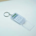 Portable Mini Transparent Flip Calculator with Keychain