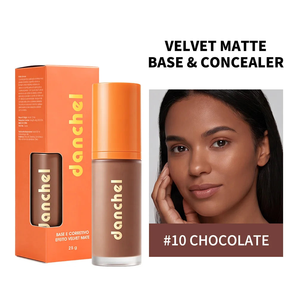 2-in-1 Velvet Matte Liquid Foundation and Concealer - 30
