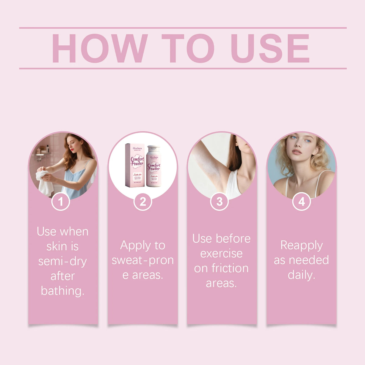 Refreshing Sweat-Absorbing Body Comfort Powder