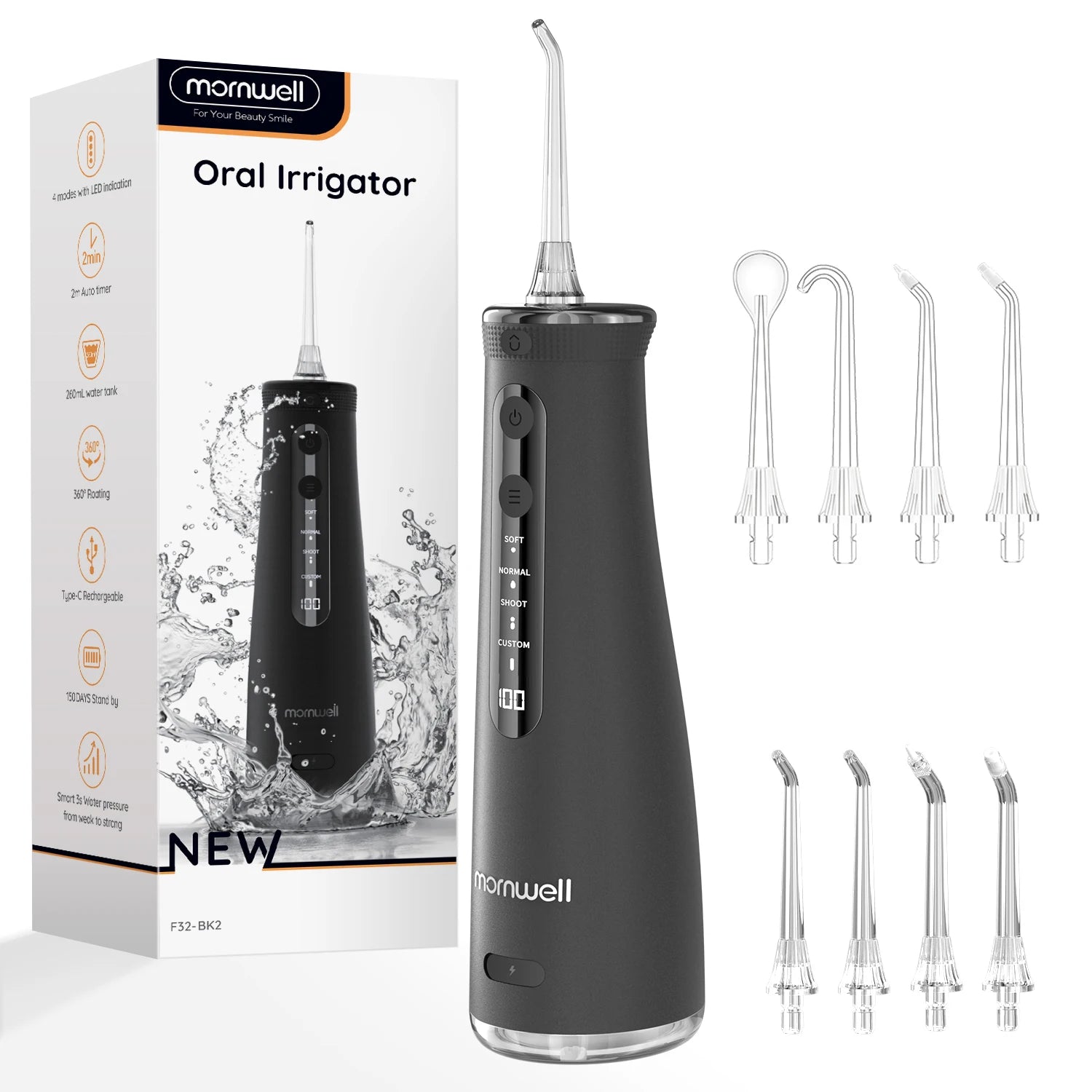 Portable Cordless Water Flosser for Teeth Cleaning - 16