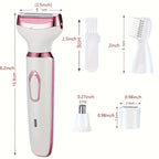 4-in-1 Electric Hair Removal Shaver for Face and Body
