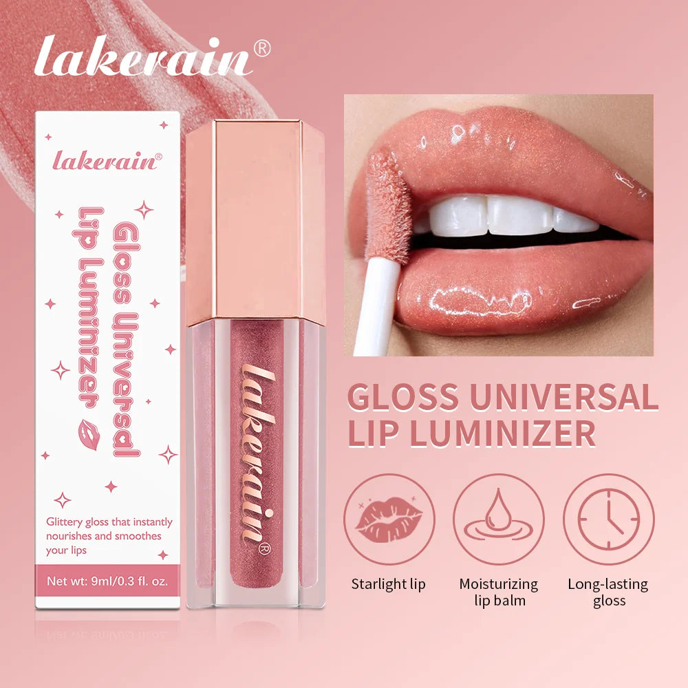 Moisturizing Liquid Glitter Lip Gloss for Plump Lips