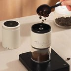 Portable Electric Coffee Burr Grinder with Adjustable Settings