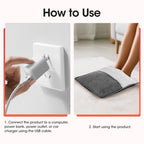 USB Heated Foot Warmer and Body Warming Mat
