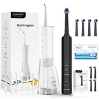 2-in-1 Portable Water Flosser and Electric Toothbrush Kit