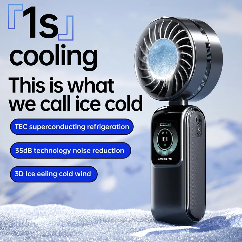 Portable Semiconductor Handheld Cooling Fan - 1