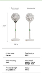 Adjustable Remote Control Stand Floor Fan for Home and Office