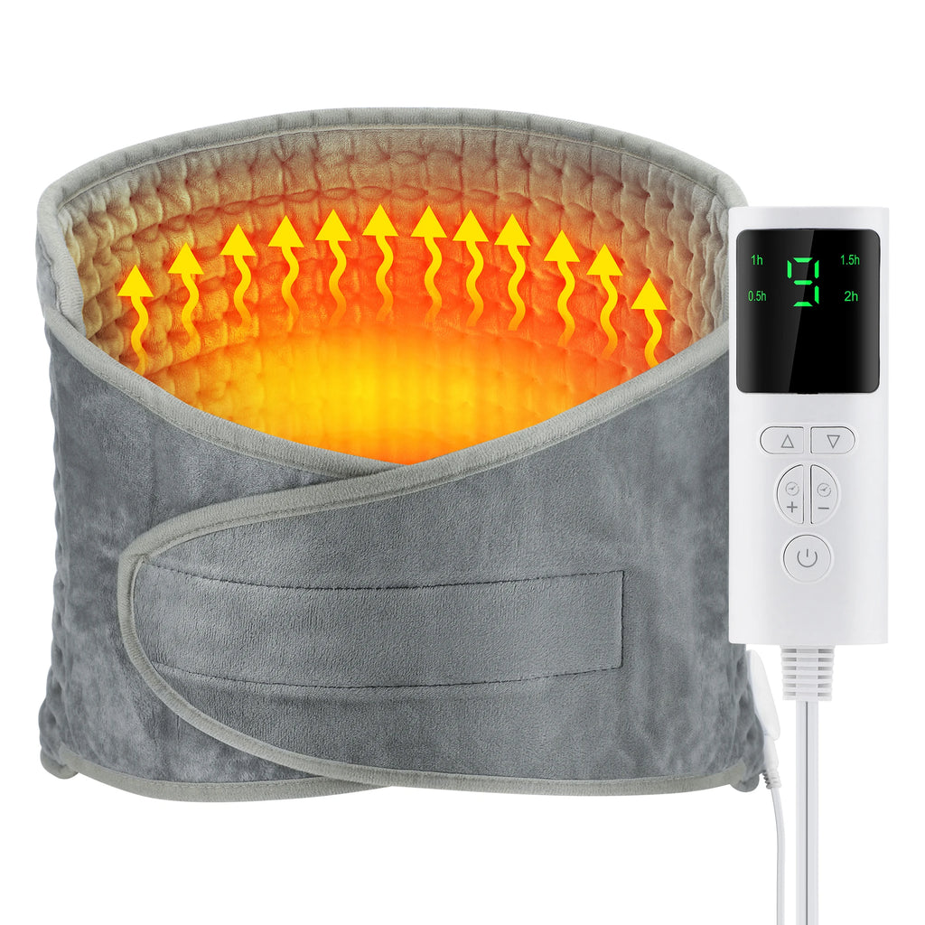 Electric Heated Waist and Back Support Wrap with Temperature Control