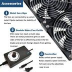 Multifunctional High-Speed Cooling Fan with Adjustable Speed Control