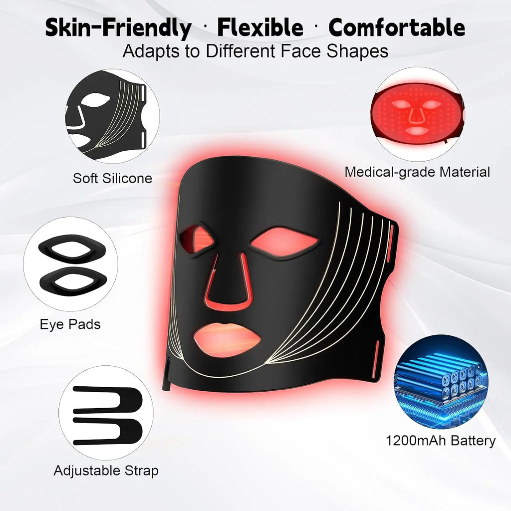 7-Color LED Light Therapy Facial Mask for Skin Rejuvenation