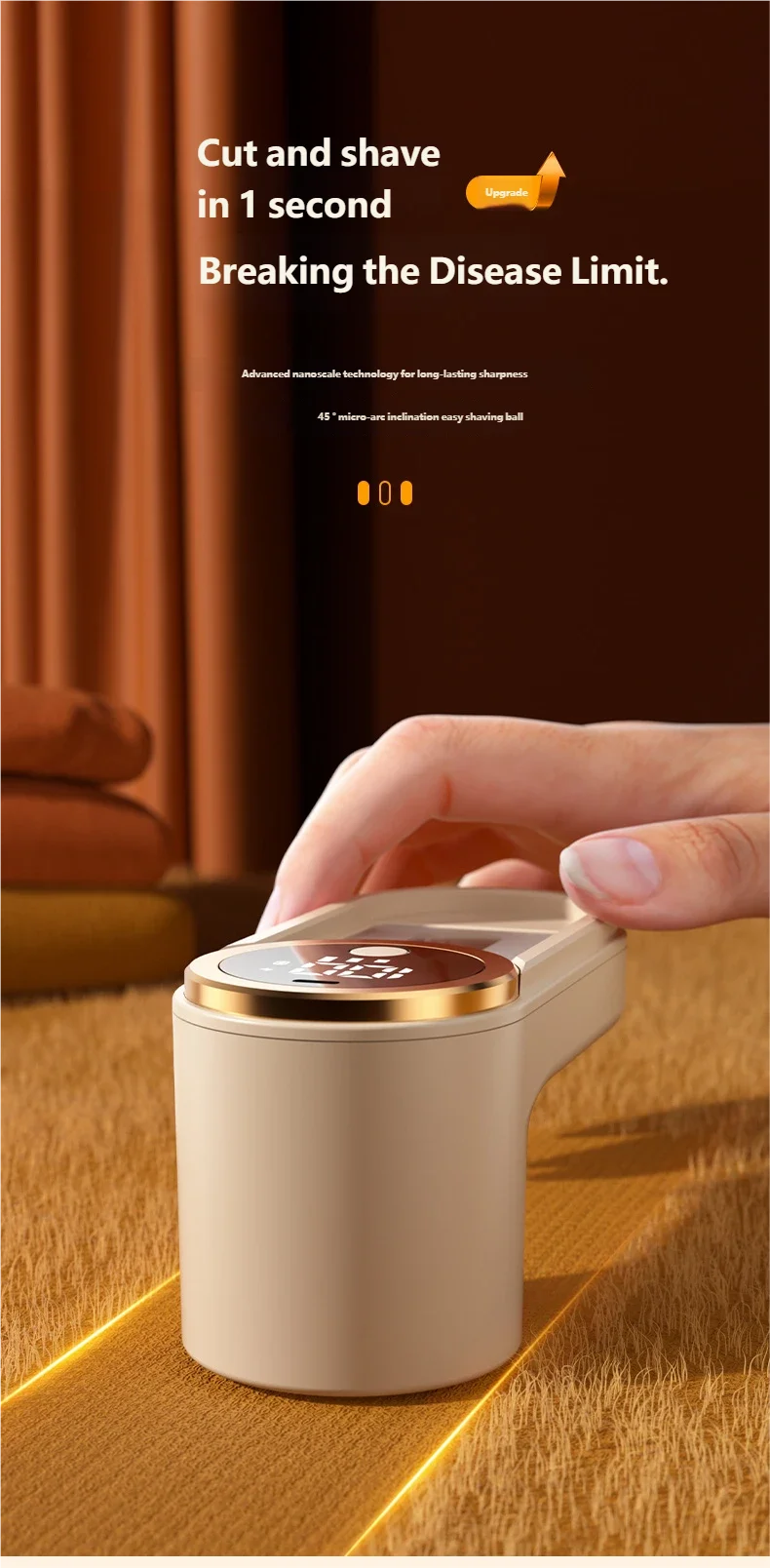 Rechargeable Portable Fabric Lint and Sweater Shaver
