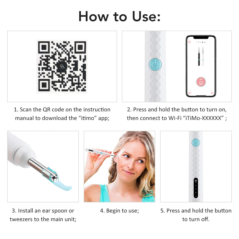 Visual Ear Wax Removal Tool with HD Camera - 13