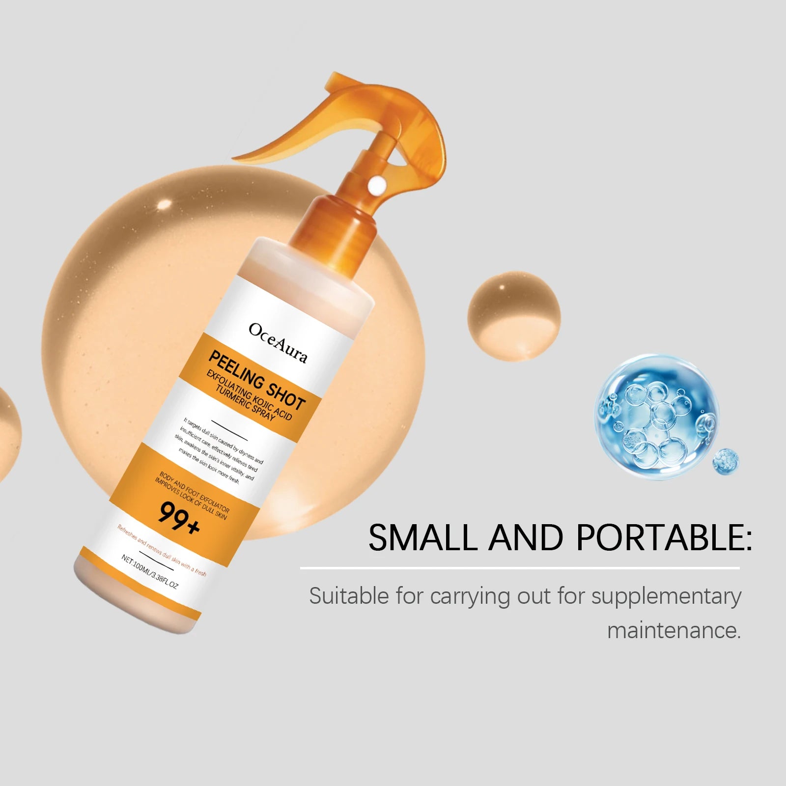 Exfoliating Brightening Skin Peeling Spray for Body and Feet - 11