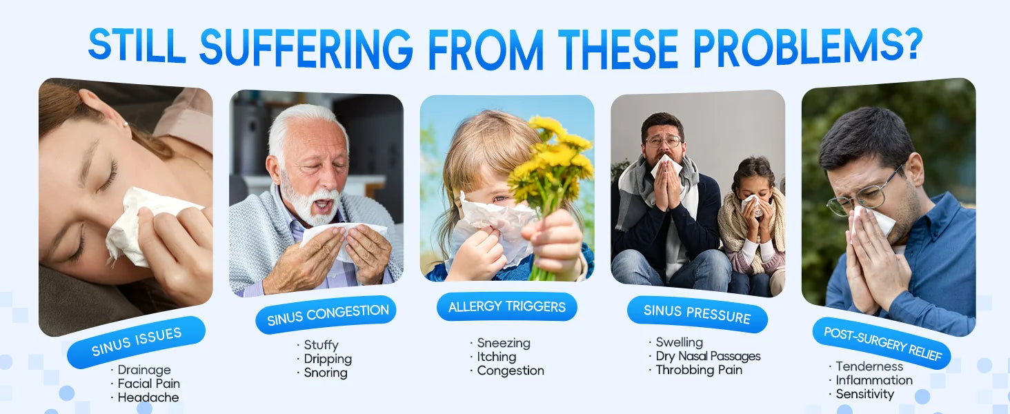 Electric Sinus Rinse Machine for Nasal Congestion Relief - 10