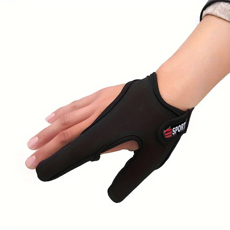 Anti-Slip Two Finger Fishing Glove for Casting
