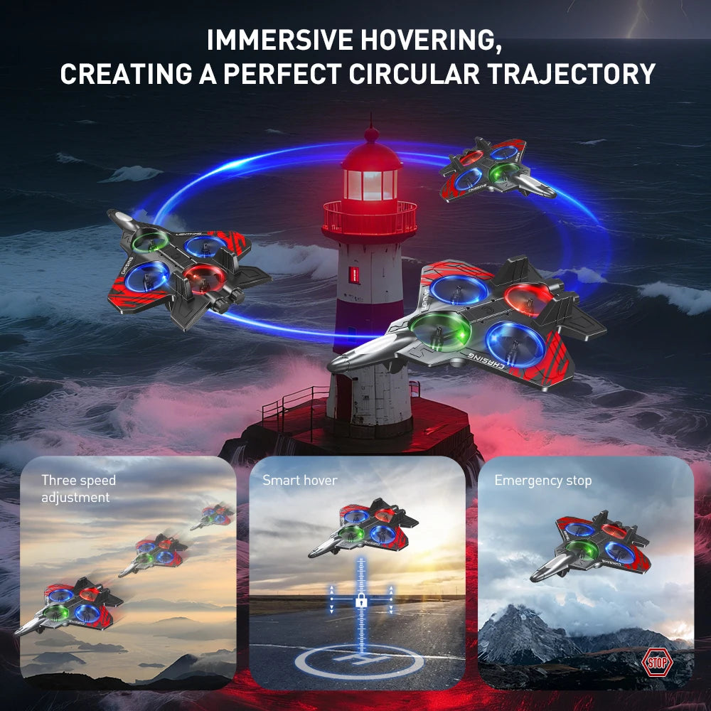 Stunt LED Foam RC Fighter Jet for Beginners